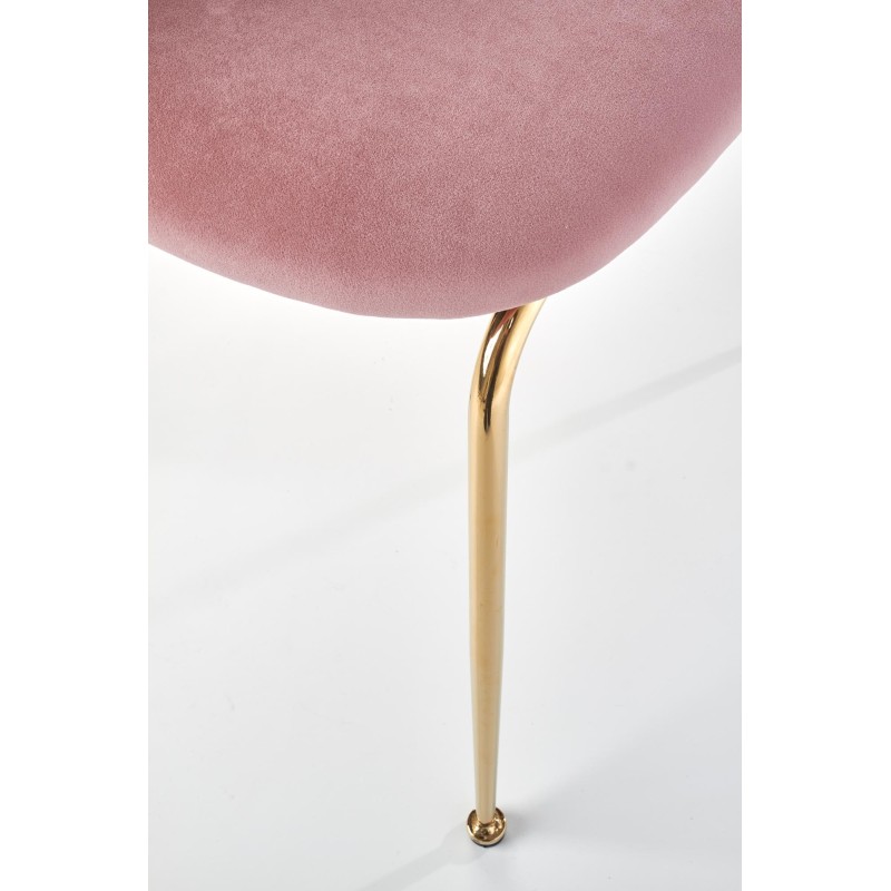 'K385 Light Pink / Gold Chair' 'K385 Light Pink / Gold Chair'
