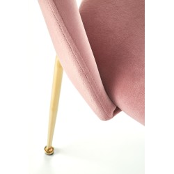'K385 Light Pink / Gold Chair' 'K385 Light Pink / Gold Chair'