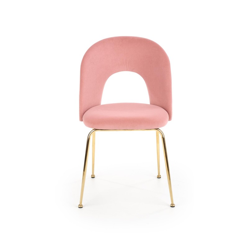 'K385 Light Pink / Gold Chair' 'K385 Light Pink / Gold Chair'