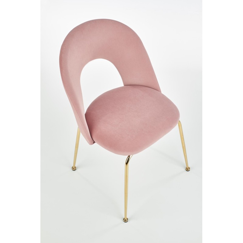 'K385 Light Pink / Gold Chair' 'K385 Light Pink / Gold Chair'