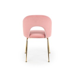 'K385 Light Pink / Gold Chair' 'K385 Light Pink / Gold Chair'
