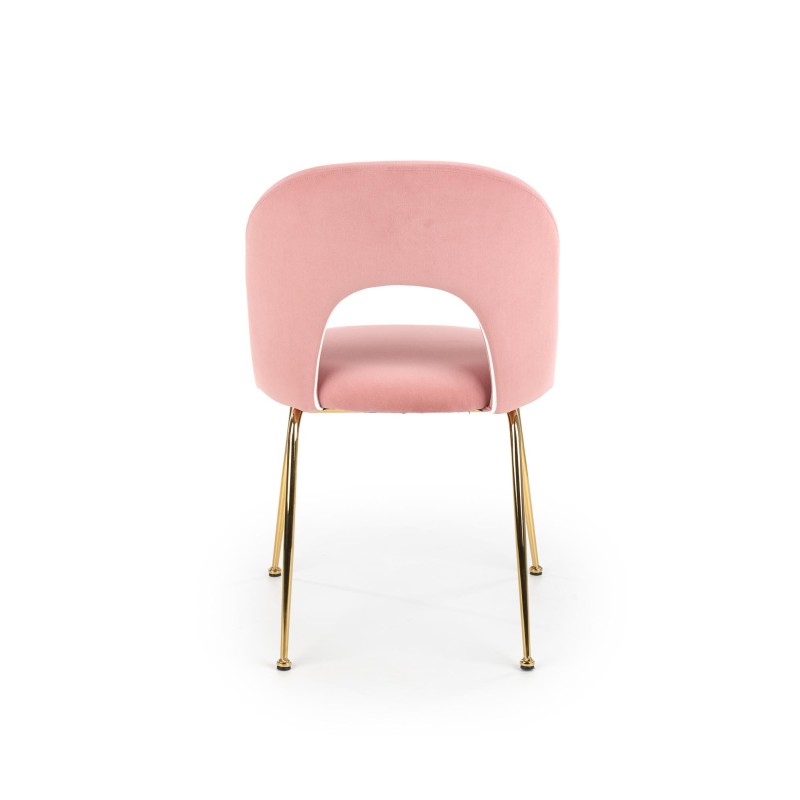 'K385 Light Pink / Gold Chair' 'K385 Light Pink / Gold Chair'