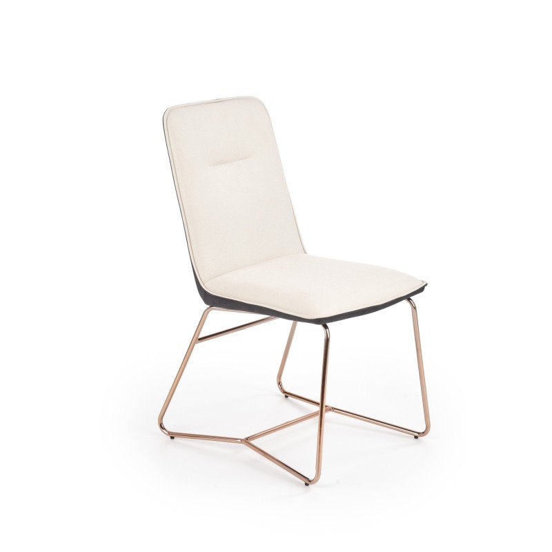 'K390 Cream / Dark Ash / Gold Chair' 'K390 Cream / Dark Ash / Gold Chair'