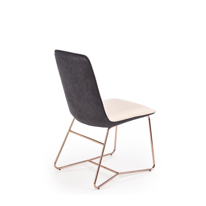 'K390 Cream / Dark Ash / Gold Chair' 'K390 Cream / Dark Ash / Gold Chair'