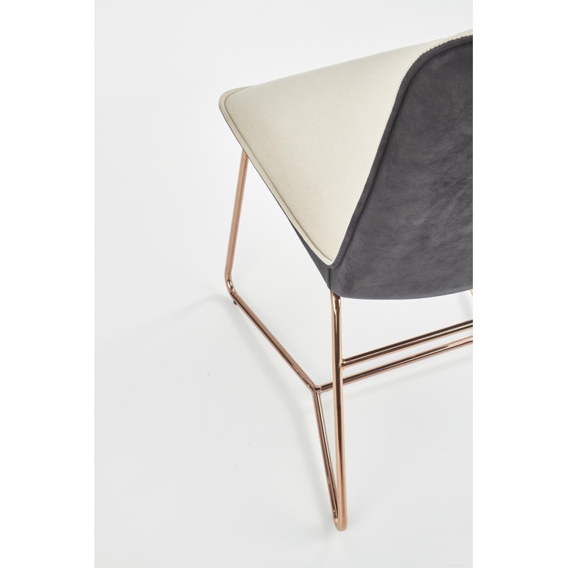 'K390 Cream / Dark Ash / Gold Chair' 'K390 Cream / Dark Ash / Gold Chair'