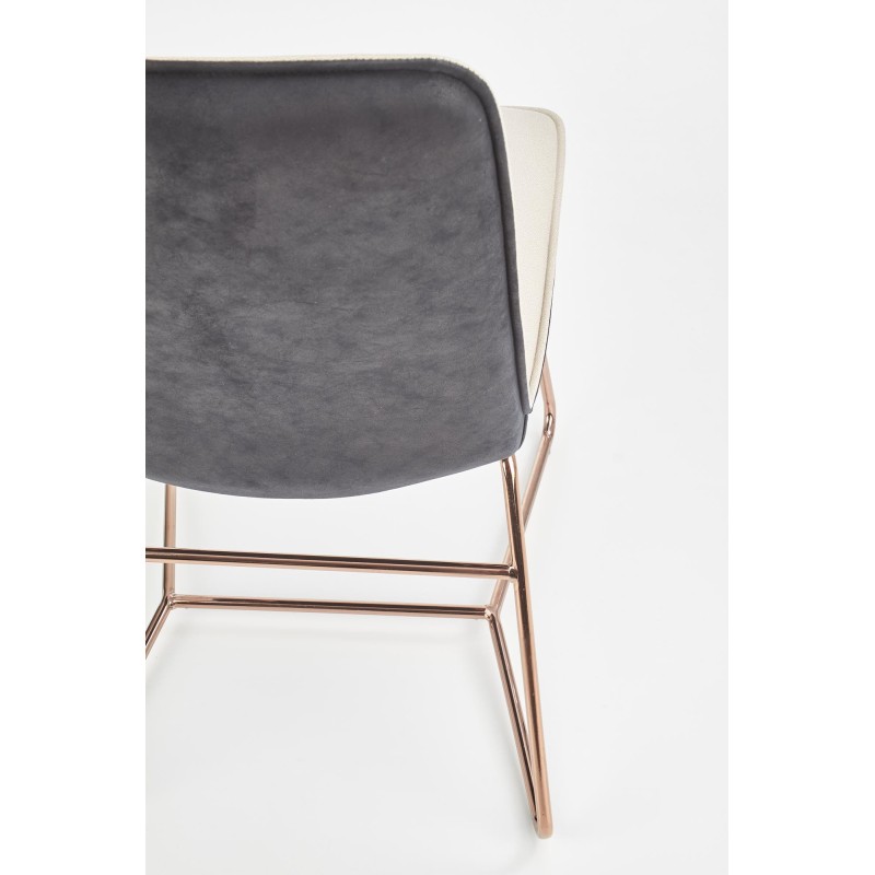 'K390 Cream / Dark Ash / Gold Chair' 'K390 Cream / Dark Ash / Gold Chair'