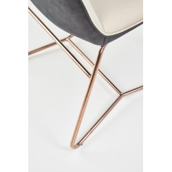 'K390 Cream / Dark Ash / Gold Chair' 'K390 Cream / Dark Ash / Gold Chair'