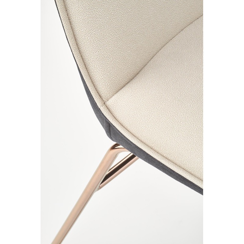 'K390 Cream / Dark Ash / Gold Chair' 'K390 Cream / Dark Ash / Gold Chair'