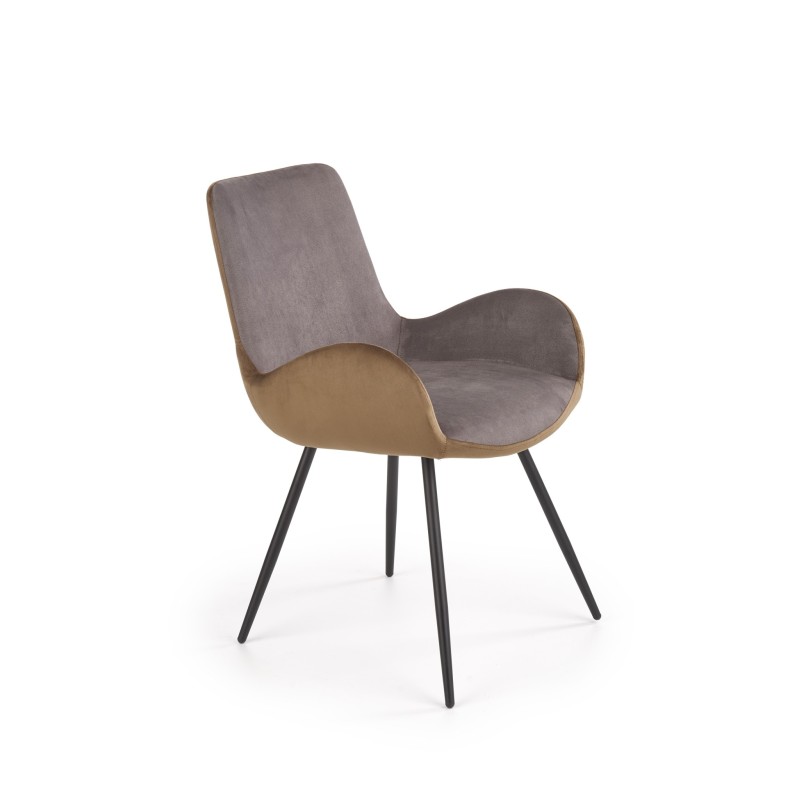 'K392 Ash Grey / Brown Chair' 'K392 Ash Grey / Brown Chair'