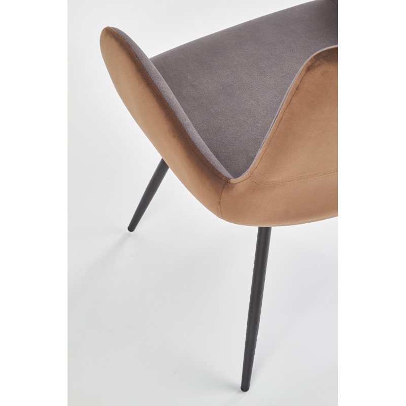 'K392 Ash Grey / Brown Chair' 'K392 Ash Grey / Brown Chair'