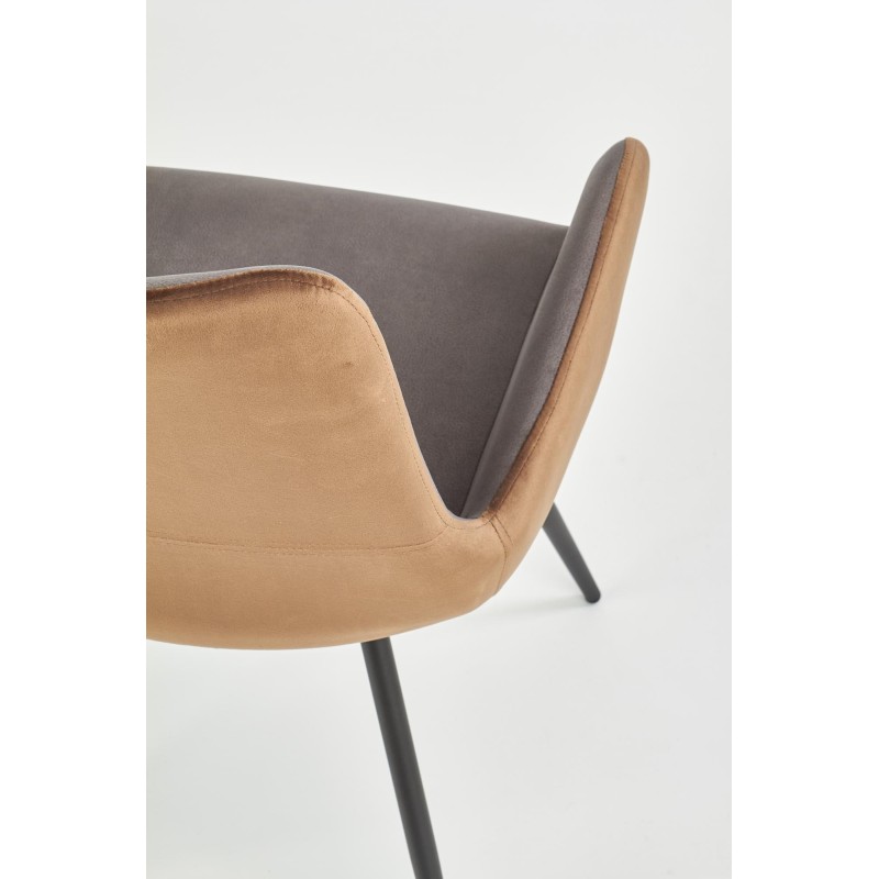 'K392 Ash Grey / Brown Chair' 'K392 Ash Grey / Brown Chair'