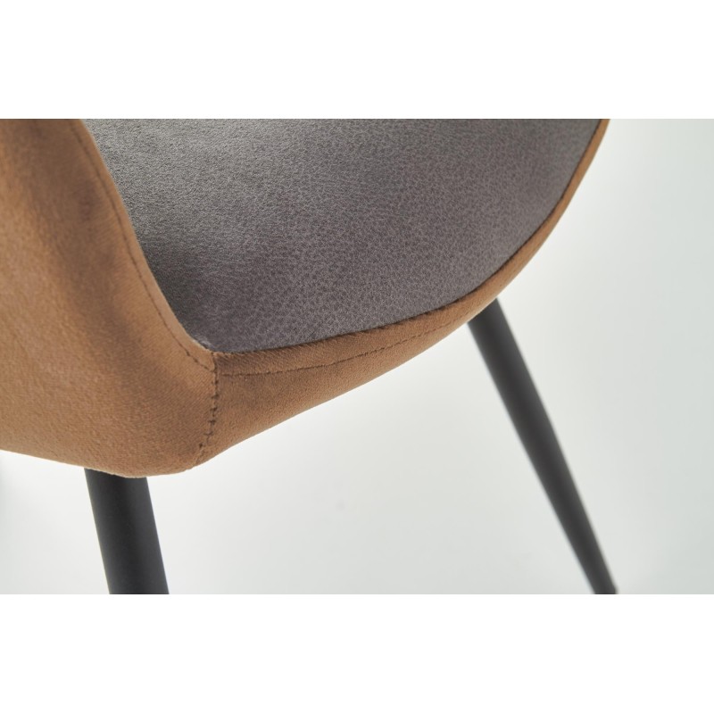 'K392 Ash Grey / Brown Chair' 'K392 Ash Grey / Brown Chair'
