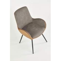 'K392 Ash Grey / Brown Chair' 'K392 Ash Grey / Brown Chair'