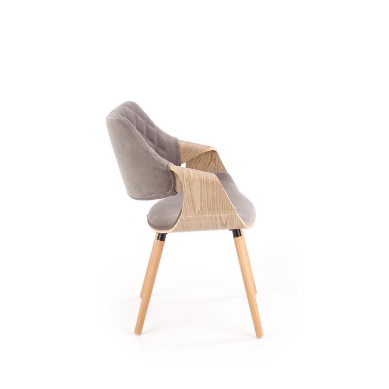 'K396 Light Oak / Ash Grey Chair' 'K396 Light Oak / Ash Grey Chair'
