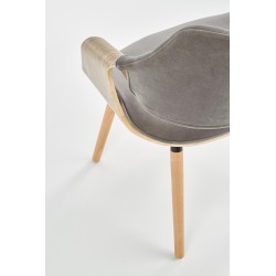 'K396 Light Oak / Ash Grey Chair' 'K396 Light Oak / Ash Grey Chair'