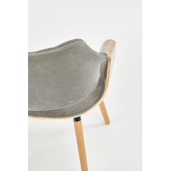 'K396 Light Oak / Ash Grey Chair' 'K396 Light Oak / Ash Grey Chair'