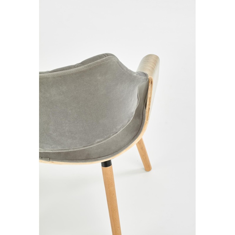 'K396 Light Oak / Ash Grey Chair' 'K396 Light Oak / Ash Grey Chair'
