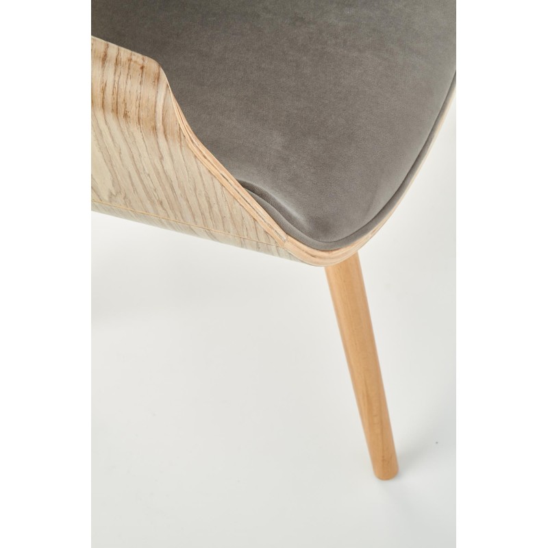 'K396 Light Oak / Ash Grey Chair' 'K396 Light Oak / Ash Grey Chair'