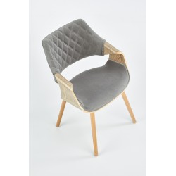 'K396 Light Oak / Ash Grey Chair' 'K396 Light Oak / Ash Grey Chair'