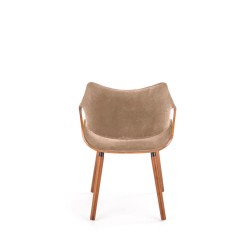 'K396 Walnut / Beige Chair' 'K396 Walnut / Beige Chair'