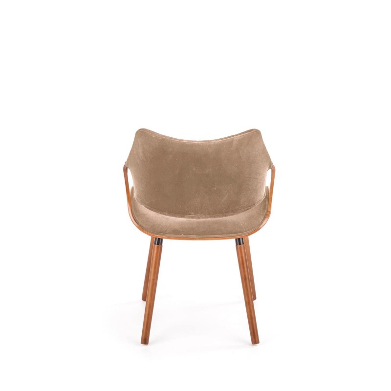 'K396 Walnut / Beige Chair' 'K396 Walnut / Beige Chair'