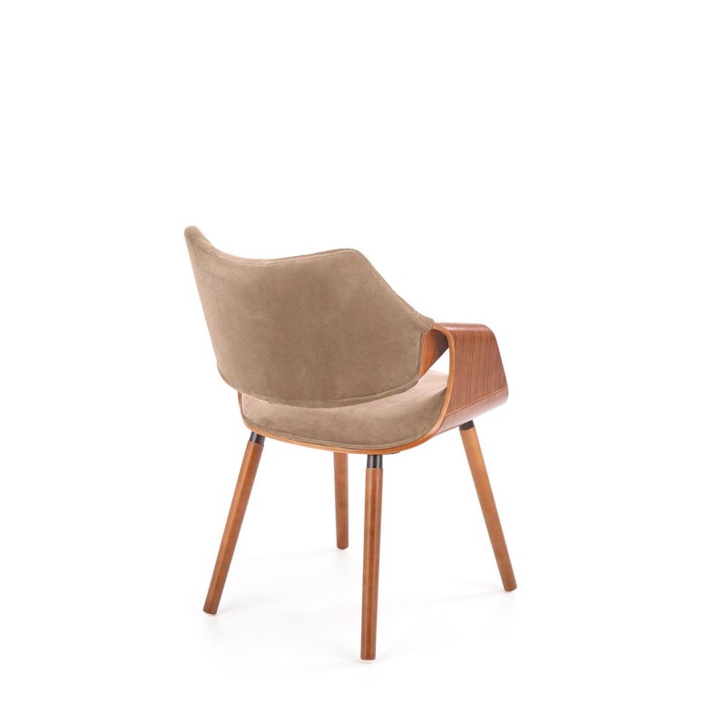'K396 Walnut / Beige Chair' 'K396 Walnut / Beige Chair'