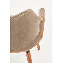 'K396 Walnut / Beige Chair' 'K396 Walnut / Beige Chair'