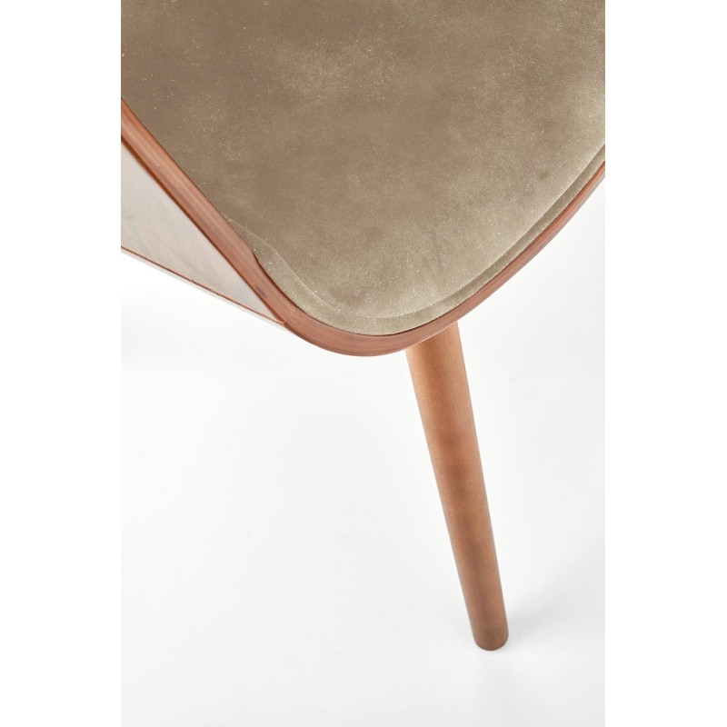 'K396 Walnut / Beige Chair' 'K396 Walnut / Beige Chair'