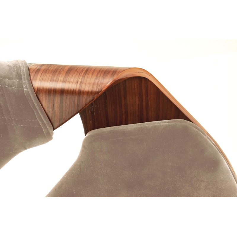 'K396 Walnut / Beige Chair' 'K396 Walnut / Beige Chair'