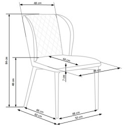 'K399 Ash Grey Chair' 'K399 Ash Grey Chair'