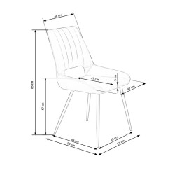 'K404 Dark Green Chair' 'K404 Dark Green Chair'