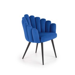 'K410 Navy Blue Velvet Chair' 'K410 Navy Blue Velvet Chair'