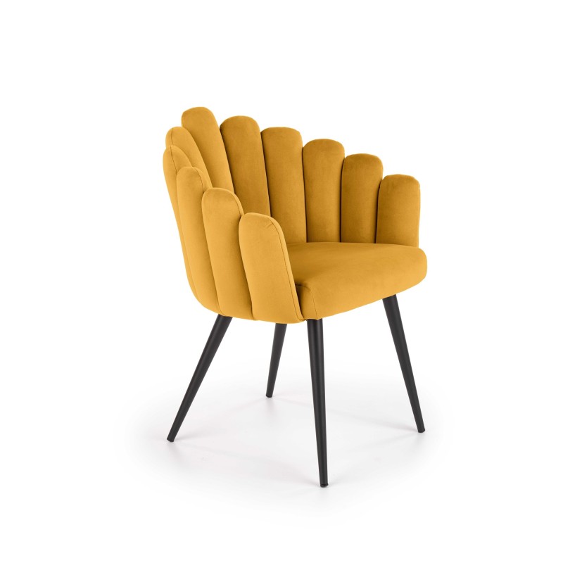 K410 krzesło musztardowy velvet (1p 1szt) K410 krzesło musztardowy velvet (1p 1szt)