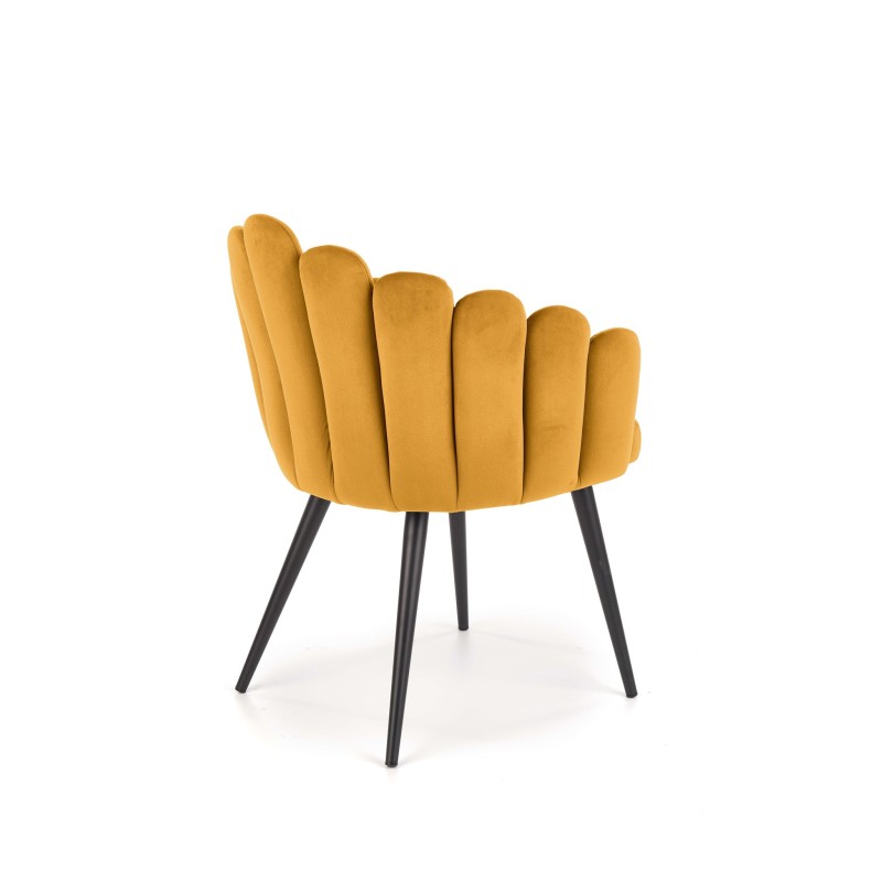 K410 krzesło musztardowy velvet (1p 1szt) K410 krzesło musztardowy velvet (1p 1szt)