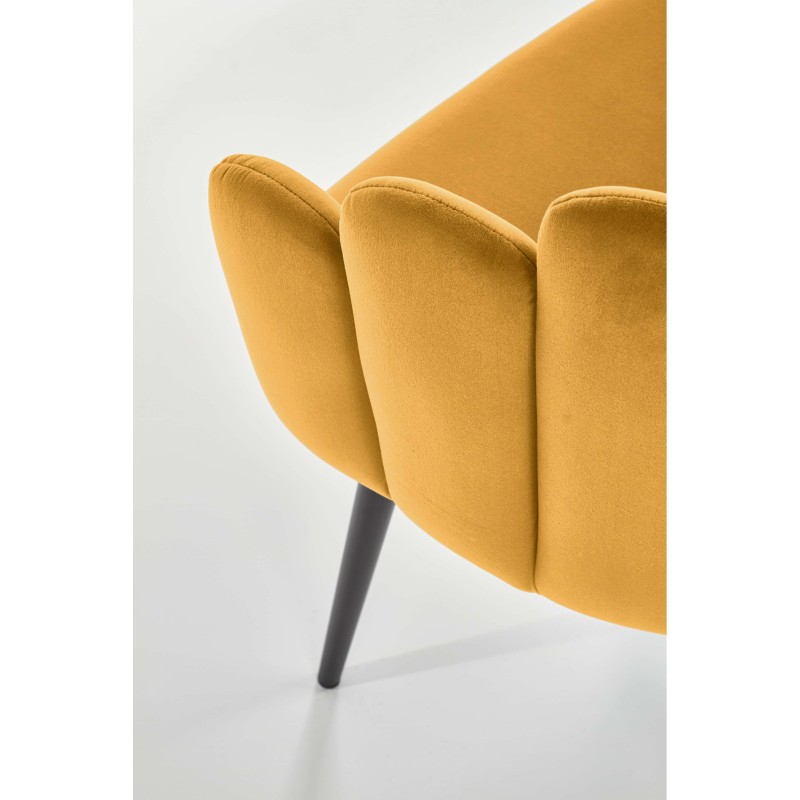 K410 krzesło musztardowy velvet (1p 1szt) K410 krzesło musztardowy velvet (1p 1szt)