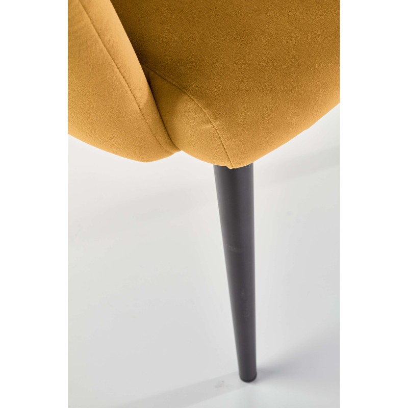 K410 krzesło musztardowy velvet (1p 1szt) K410 krzesło musztardowy velvet (1p 1szt)