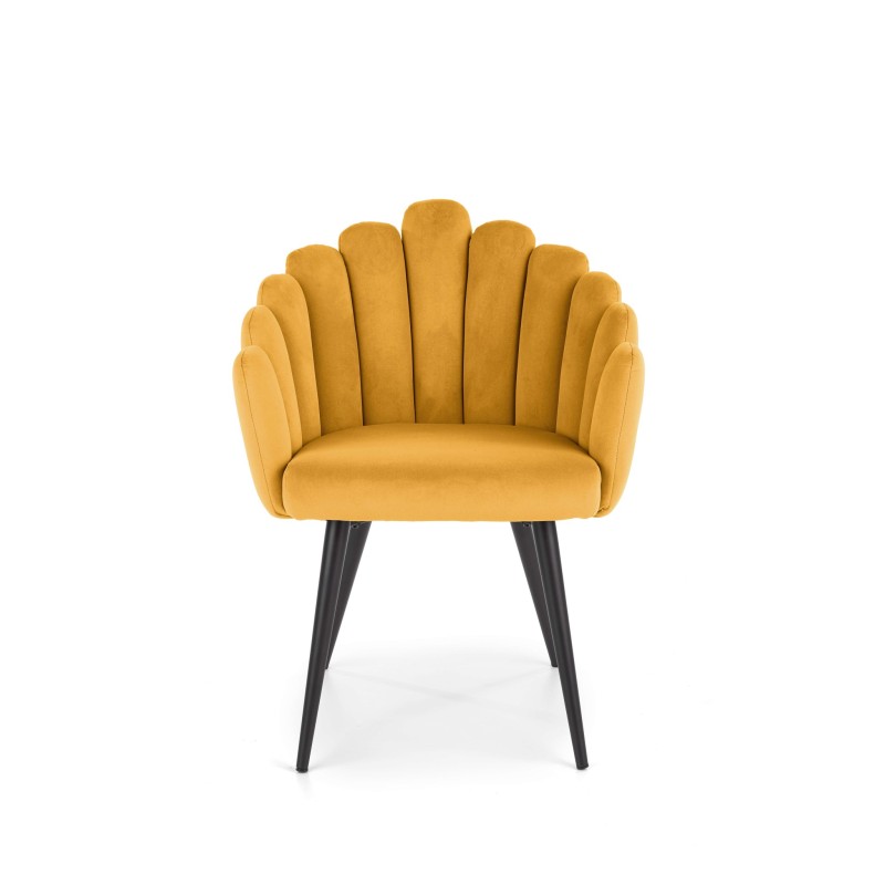 K410 krzesło musztardowy velvet (1p 1szt) K410 krzesło musztardowy velvet (1p 1szt)