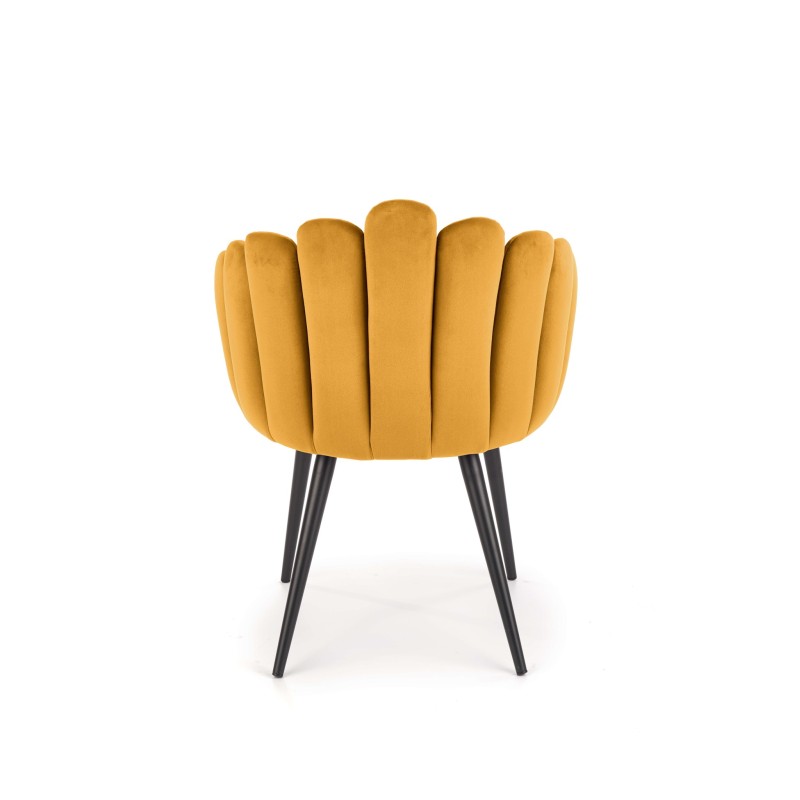 K410 krzesło musztardowy velvet (1p 1szt) K410 krzesło musztardowy velvet (1p 1szt)