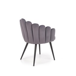 'K410 Ash Grey Velvet Chair' 'K410 Ash Grey Velvet Chair'