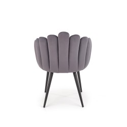'K410 Ash Grey Velvet Chair' 'K410 Ash Grey Velvet Chair'
