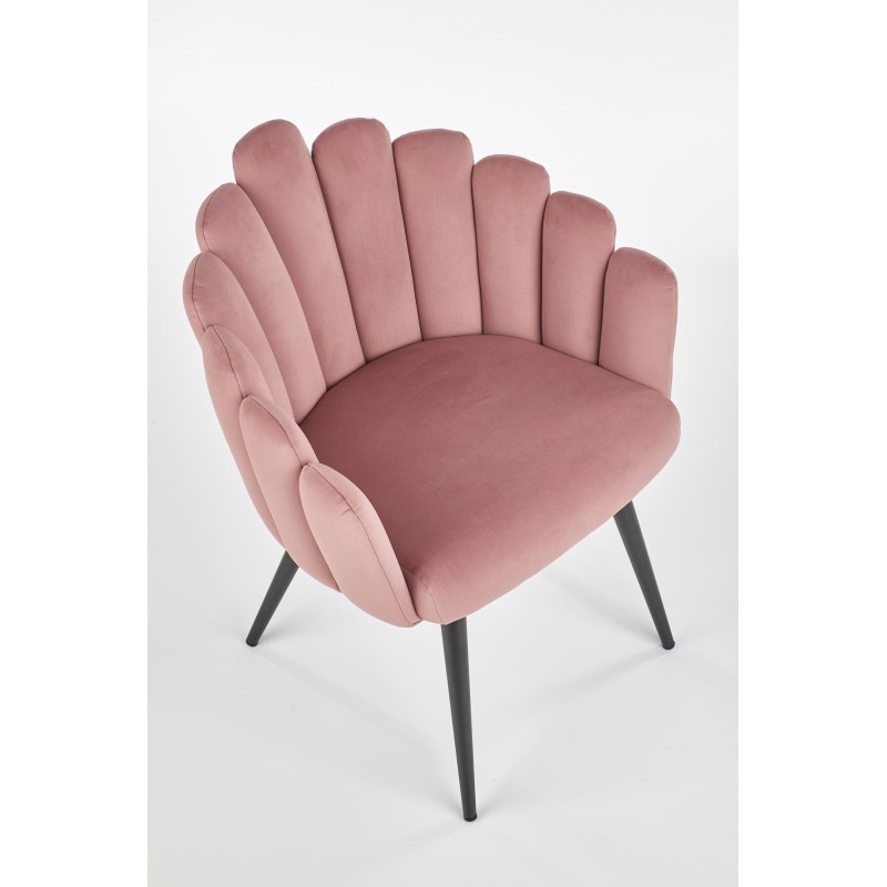 K410 krzesło różowy velvet (1p 1szt) K410 krzesło różowy velvet (1p 1szt)