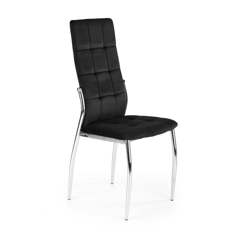K416 krzesło czarny velvet (1p 4szt) K416 krzesło czarny velvet (1p 4szt)