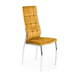 K416 krzesło musztardowy velvet (1p 4szt)