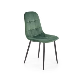K417 krzesło ciemny zielony velvet (1p 4szt)
