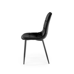 K417 krzesło czarny velvet (1p 4szt) K417 krzesło czarny velvet (1p 4szt)