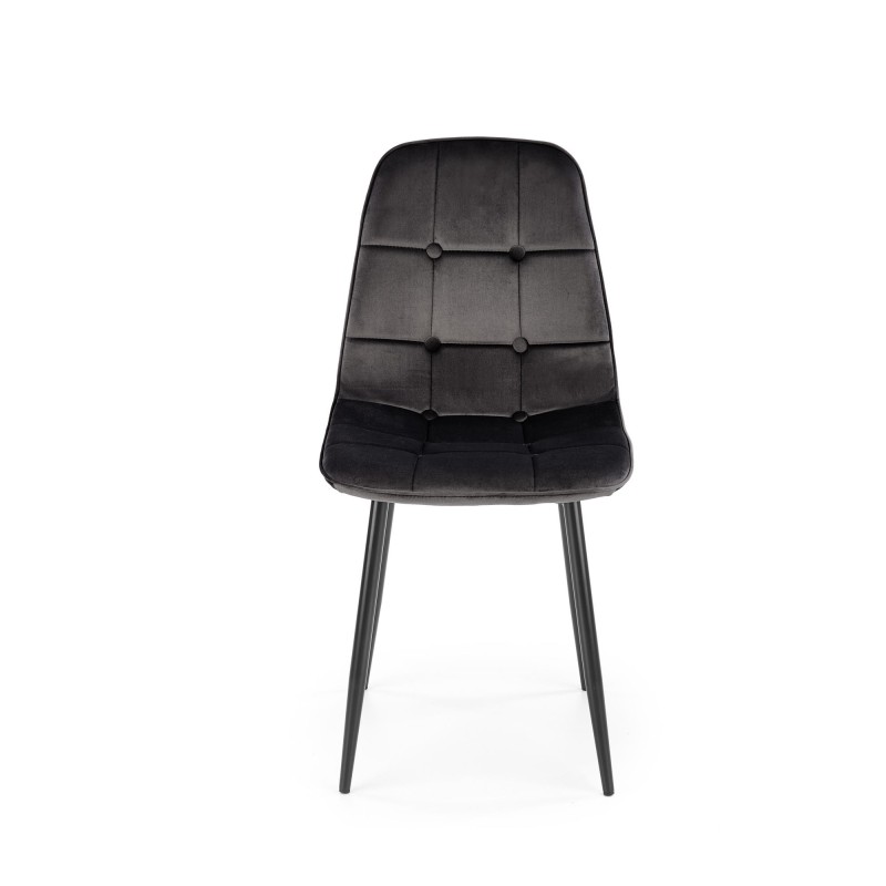 K417 krzesło czarny velvet (1p 4szt) K417 krzesło czarny velvet (1p 4szt)