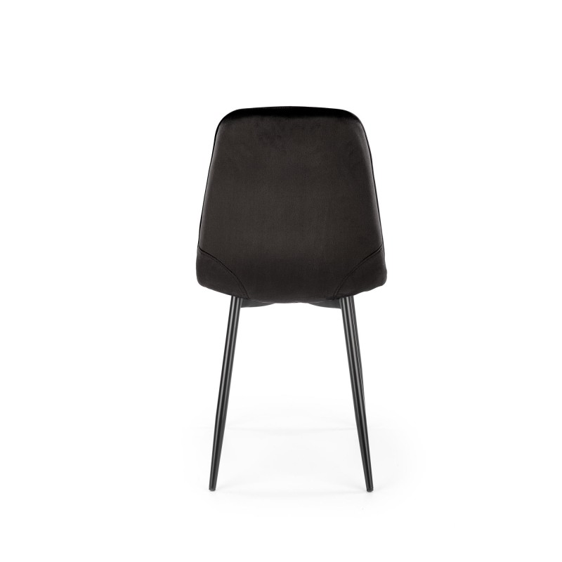 K417 krzesło czarny velvet (1p 4szt) K417 krzesło czarny velvet (1p 4szt)