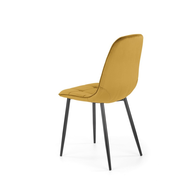 K417 krzesło musztardowy velvet (1p 4szt) K417 krzesło musztardowy velvet (1p 4szt)