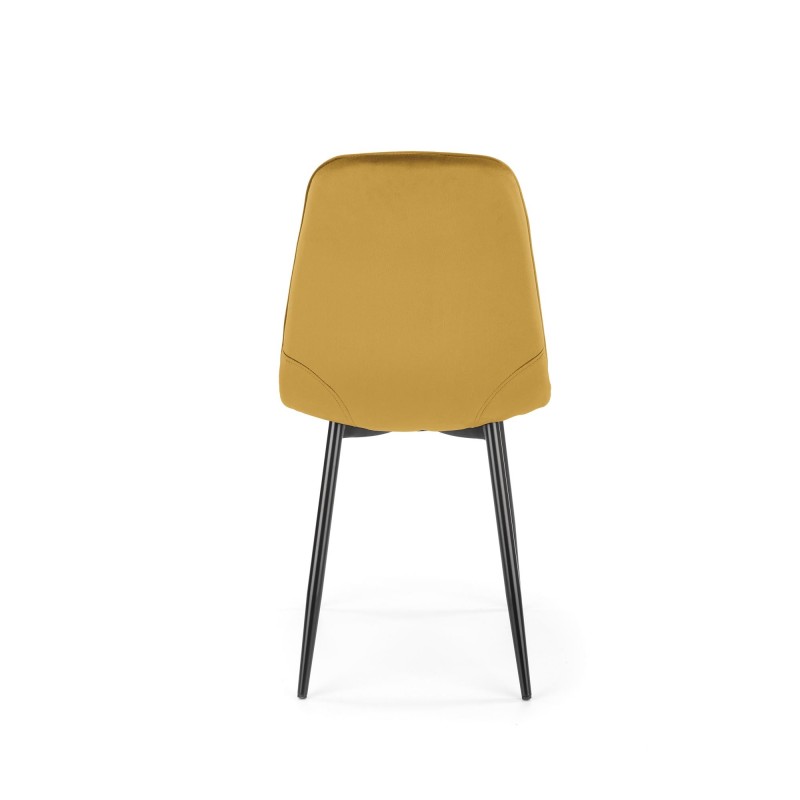 K417 krzesło musztardowy velvet (1p 4szt) K417 krzesło musztardowy velvet (1p 4szt)