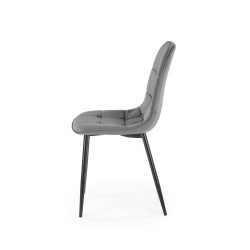 K417 Ash Grey Velvet Chair K417 Ash Grey Velvet Chair